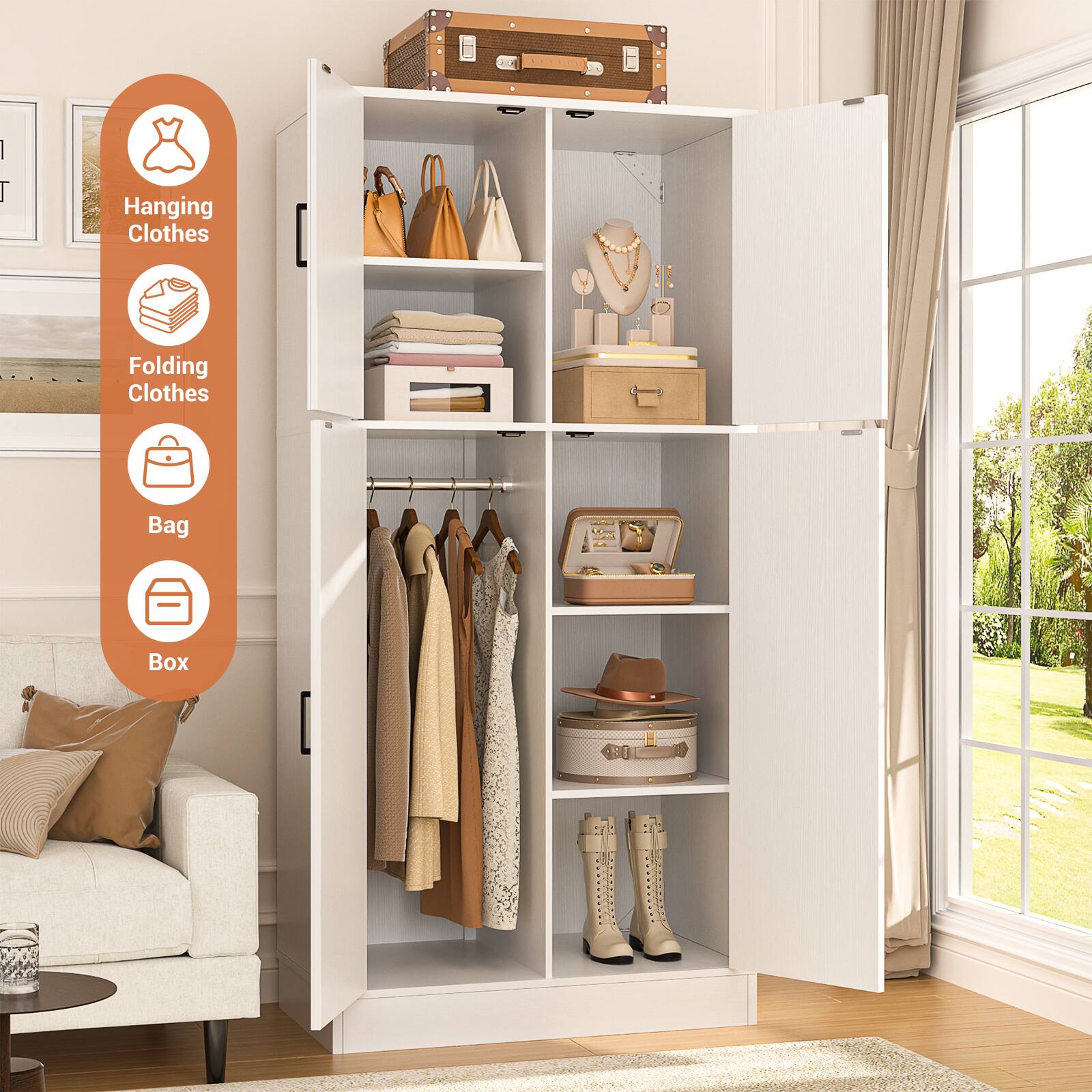 - Hanging Clothes
- Folding Clothes
- Bag
- Box