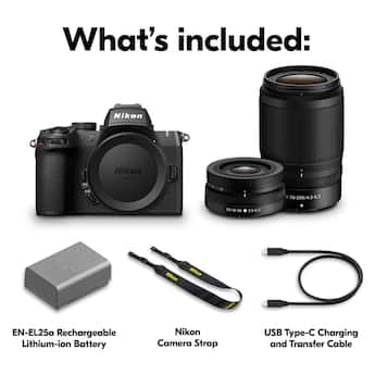 Nikon Z50II Mirrorless Camera Two Lens Kit with NIKKOR Z DX 16 Nikon Z50II Mirrorless Camera Two Lens Kit with NIKKOR Z DX 16