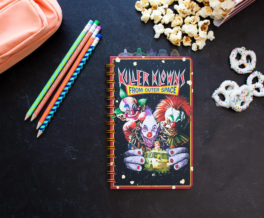 Silver Buffalo Killer Klowns From Outer Space 5 Tab Spiral Notebook ...