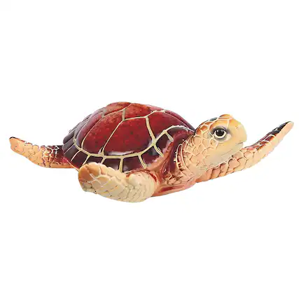 Front. FC Design - FC Design Sea Turtle Small Figurine Statue Office Desk Tabletop Home Decor Gift - Multi-Color.