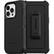 Angle. OtterBox - Defender Series Pro Hard Shell for Apple iPhone 13 Pro - Black.