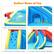 Endless Hours of Fun:
1. Water cannon for extra interactive fun
2. Easy-to-pass tunnel design
3. Climbing wall for building courage
4. Water slides for multiple sliding fun
