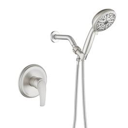 Boyel Living - Shower Set with 10 Function Handheld Shower and Pressure Balance Valve - Brushed Nickel