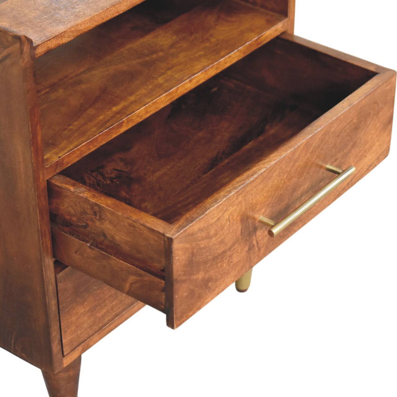 Alt View 6. Artisan Furniture - Artisan Furniture Solid Wood Camden Chestnut Bedside - Brown.
