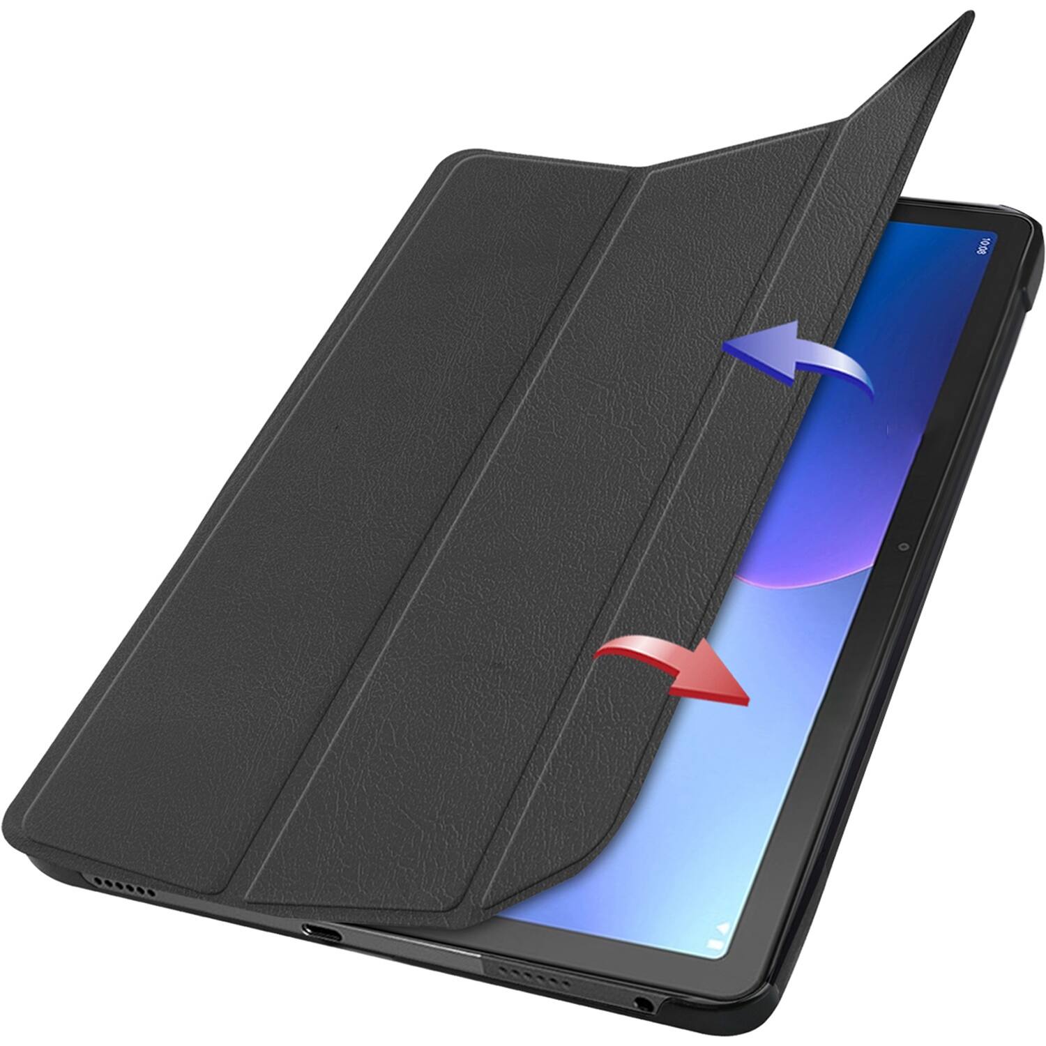 Alt View 12. SaharaCase - Folio Case for Lenovo Tab M10 Plus (3rd Gen) - Black.