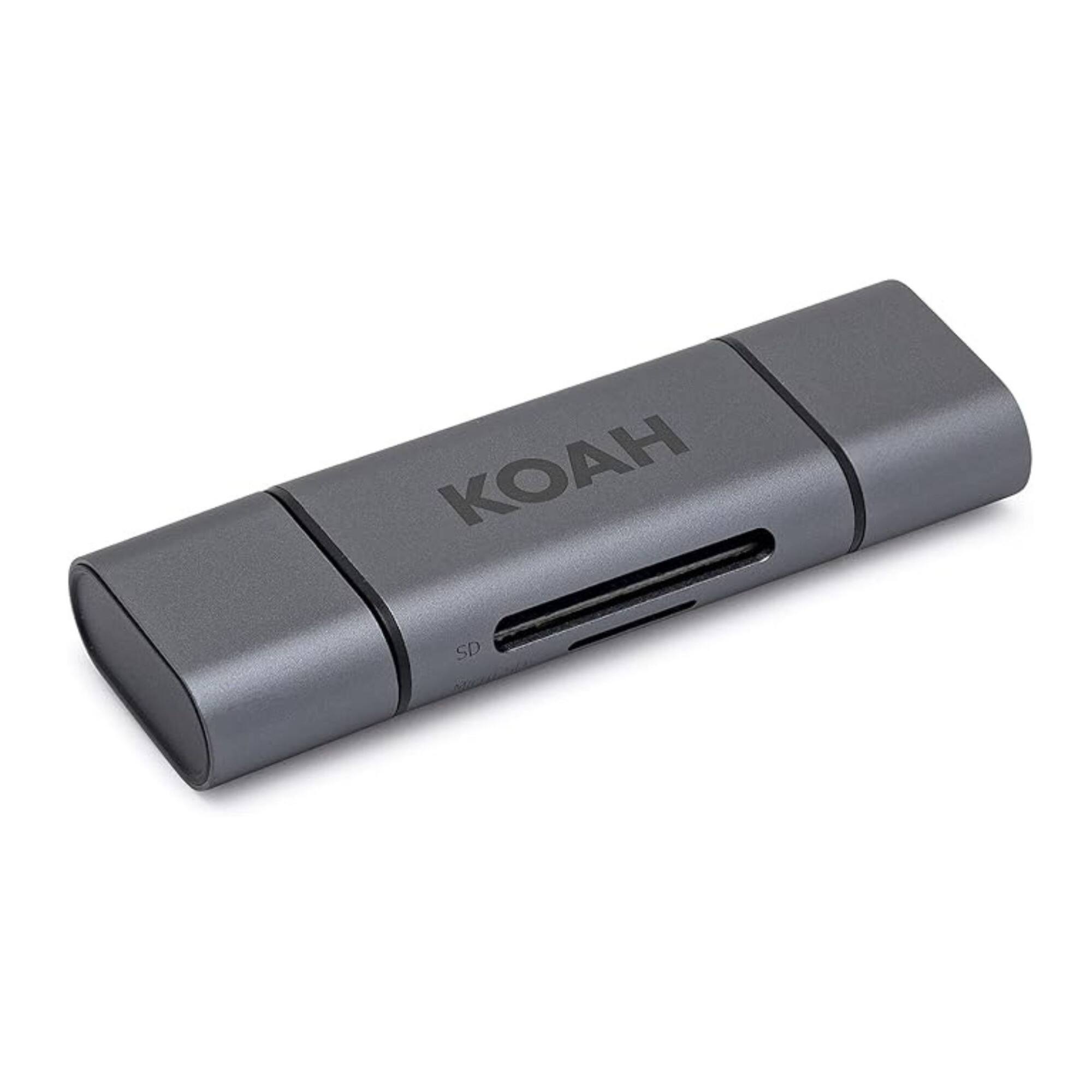 Left. Koah - Koah Multi-Port Card Reader and Storage Case with SIM Eject Tool.