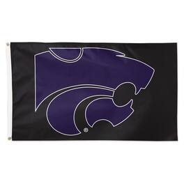 WinCraft - Kansas State Wildcats 3' x 5' Single-Sided Vibrant Logo Deluxe Flag - Black