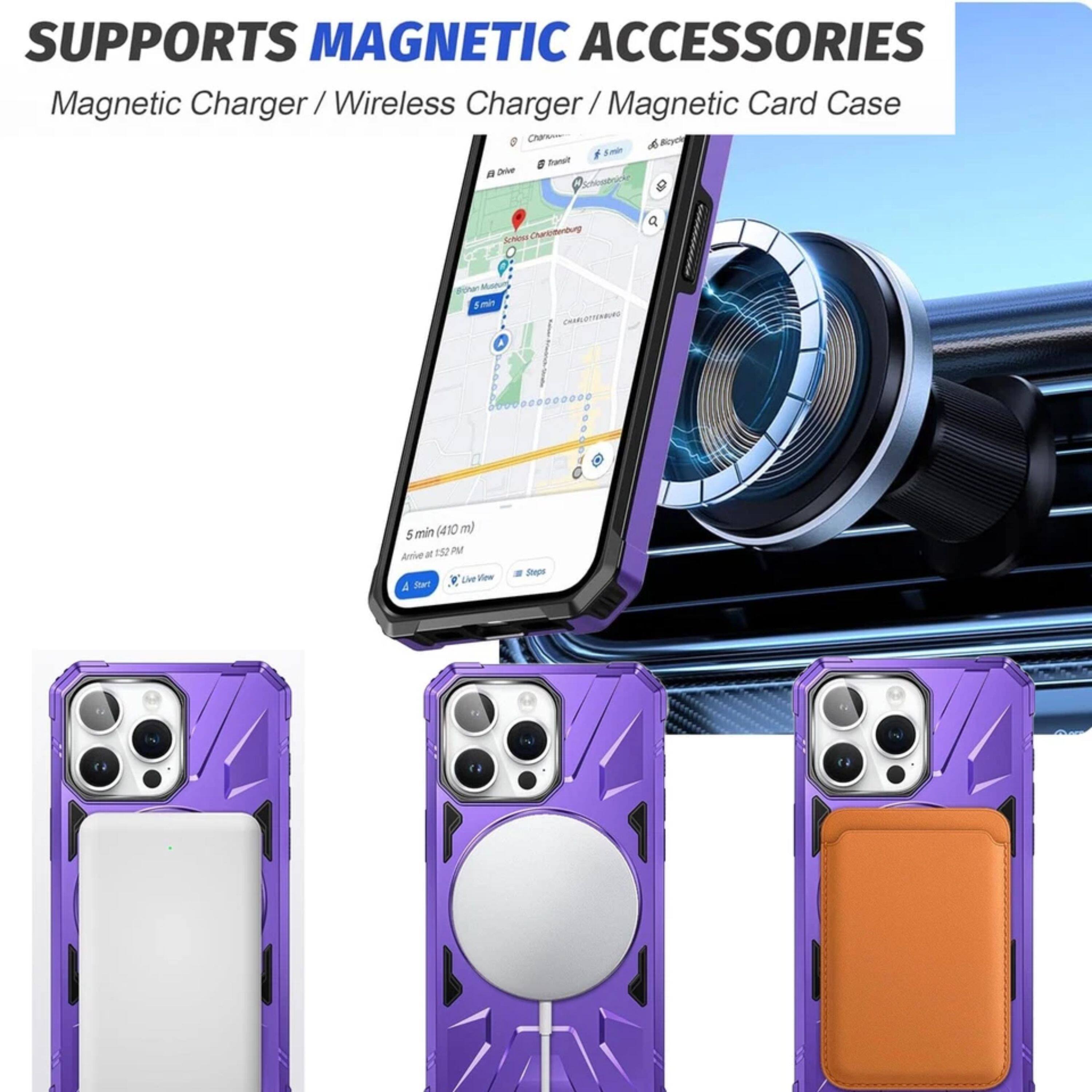 SUPPORTS MAGNETIC ACCESSORIES  
Magnetic Charger / Wireless Charger / Magnetic Card Case