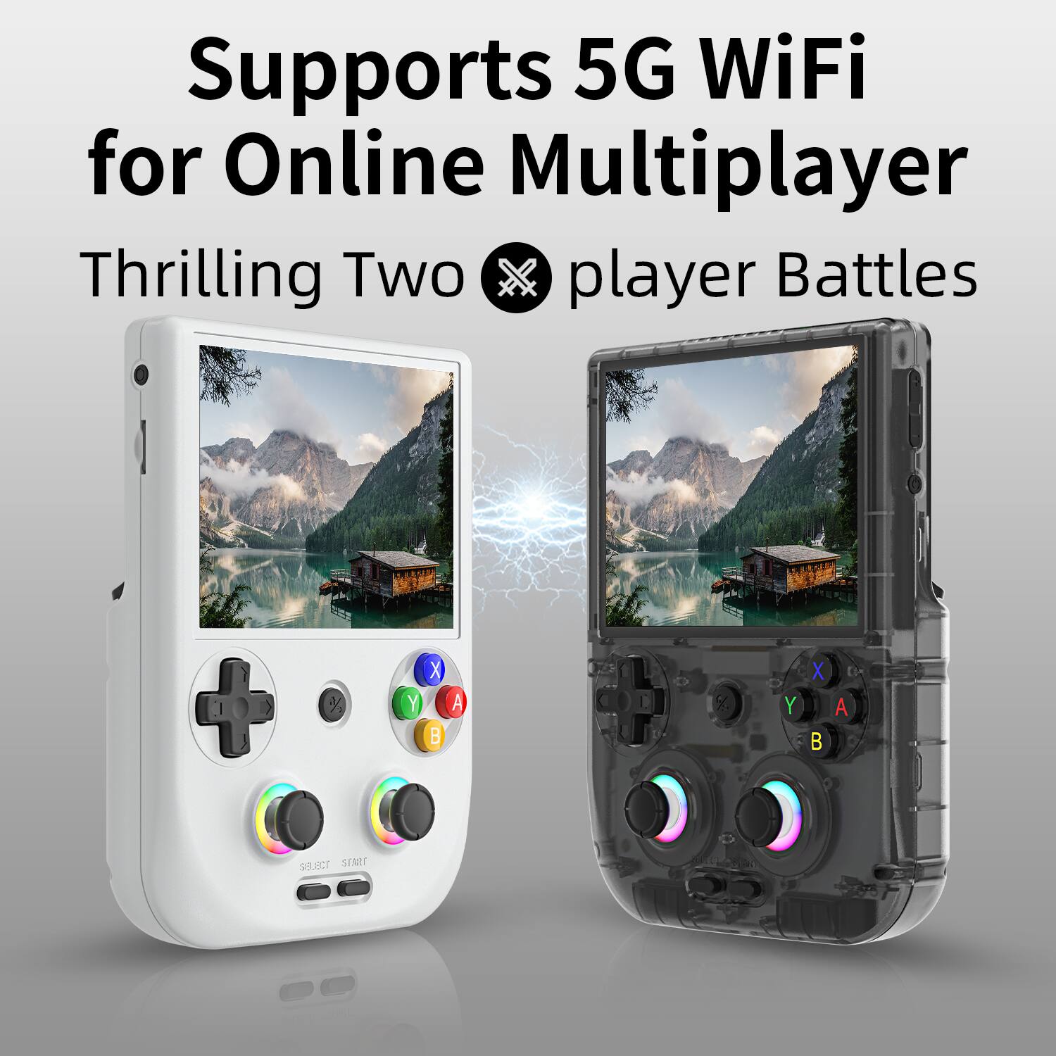 Supports 5G WiFi for Online Multiplayer Thrilling Two Player Battles.