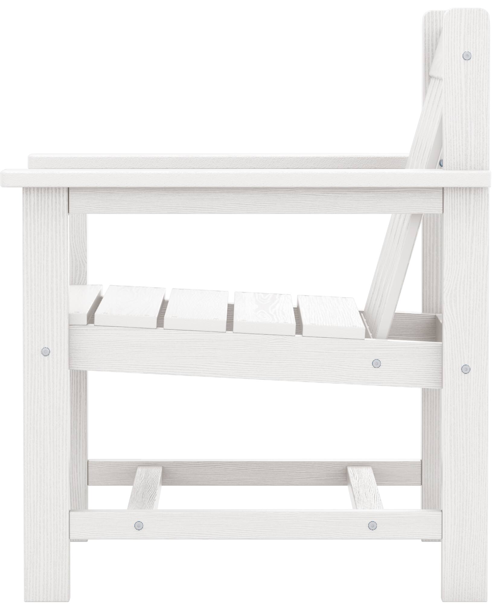 Alt View 5. SERWALL - SERWALL 3 Pieces Patio Bistro Set-Outdoor Chairs and Side Table with Umbrelle Hole,White - white.