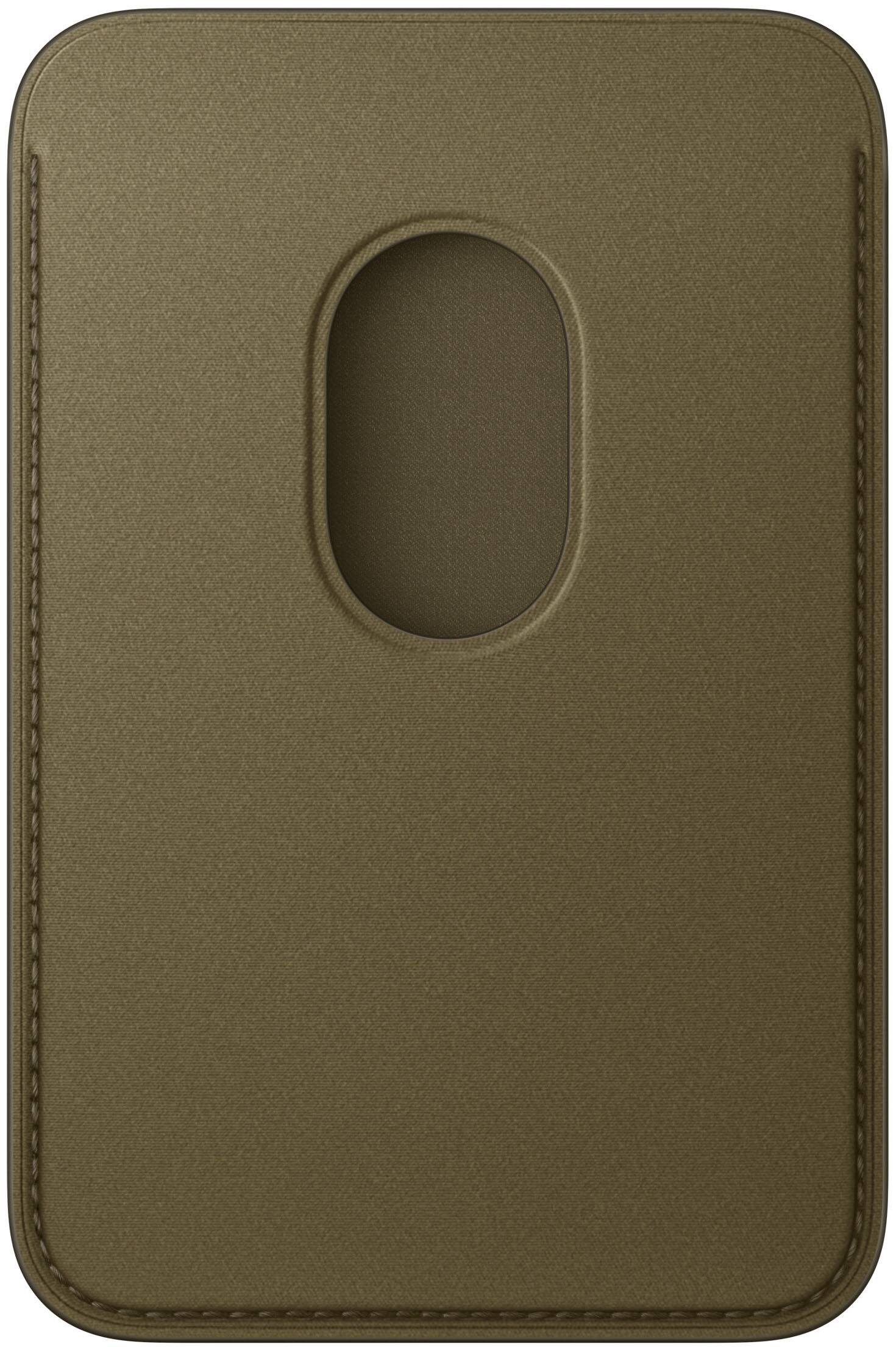 Alt View 1. Apple - iPhone FineWoven Wallet with MagSafe (2026) - Dark Olive.