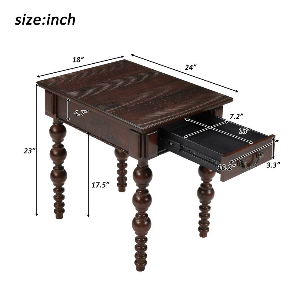 size: inch  
18"  
24"  
4.7"  
7.2"  
13"  
23"  
10.2"  
3.3"  
17.5"