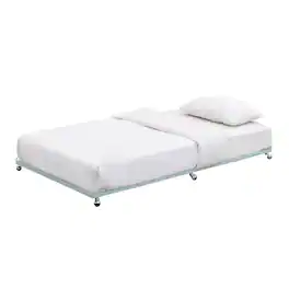 Kings Brand Furniture - Moley Metal Trundle - Glacier