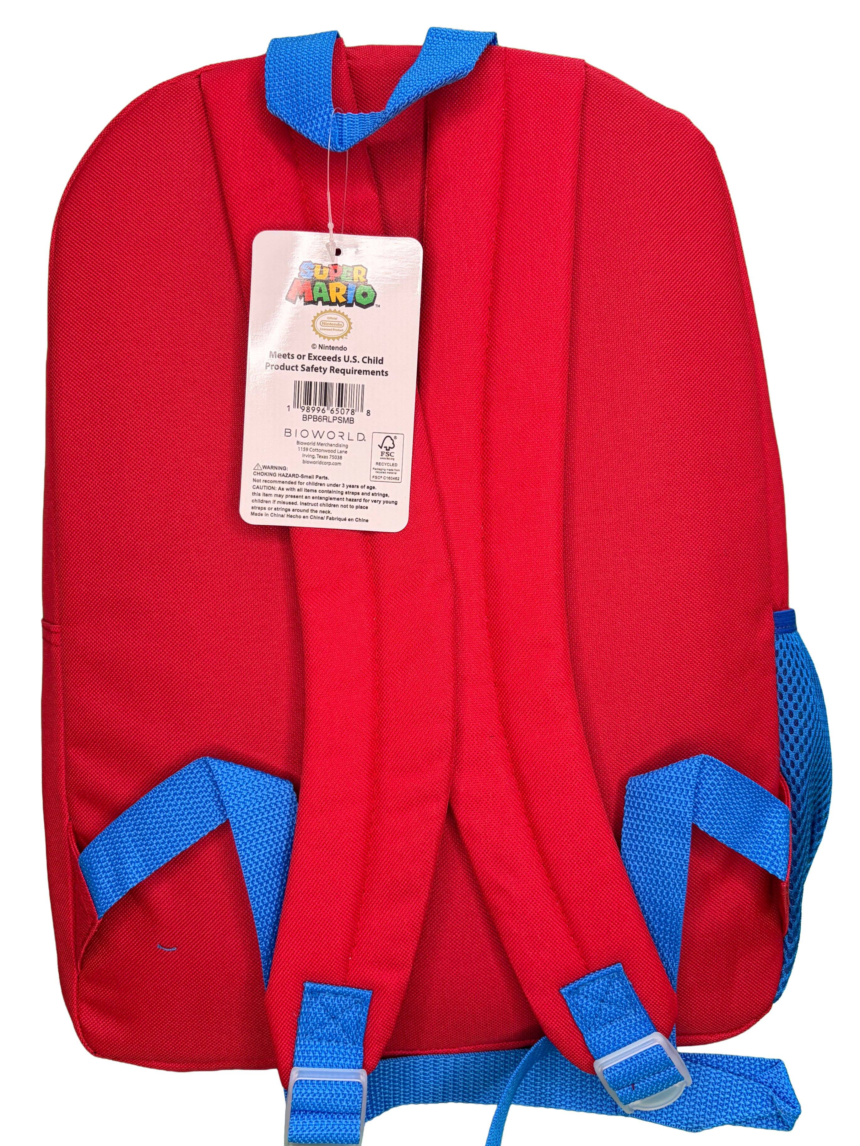 SUPER MARIO  
Nintendo Meets or Exceeds U.S. Child Product Safety Requirements  
8996 4507 A BPB6RLPSMB  
BIOWORLD  
Item #75288  
WARNING: CHOKING HAZARD - Small parts. Not for children under 3 years.  
This item may present an entanglement risk.  
Made in China on behalf of Fabriquée au Chine.  
CAUTION:  
- Do not leave children unattended.  
- Keep away from fire.  
- Do not place on hot surfaces.  
- Do not use as a flotation device.  
- Do not use as a toy.  
- Do not use as a pillow.  
- Do not use as a blanket.  
- Do not use as a sleeping bag.  
- Do not use as a tent.  
- Do not use as a hammock.  
- Do not use as a swing.  
- Do not use as a slide.  
- Do not use as a seesaw.  
- Do not use as a trampoline.  
- Do not use as a jungle gym.  
- Do not use as a climbing frame.  
- Do not use as a playpen