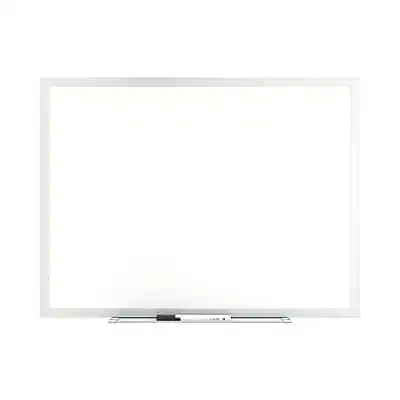Front. TRU RED - Melamine Dry Erase Board, 2' x 1.5' - Gray Frame.