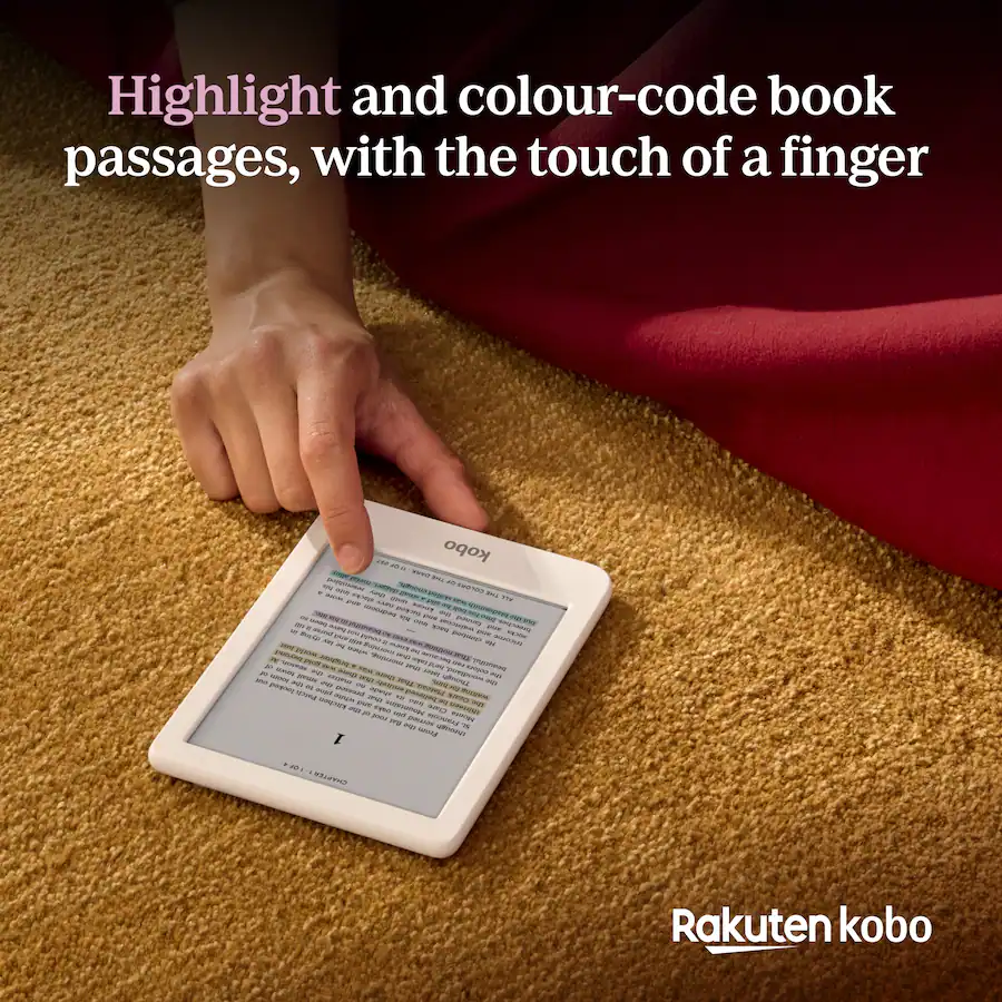Color Ereader Compact Kobo Clara Color eReader with Remote Bundle 2025 White - Best Buy