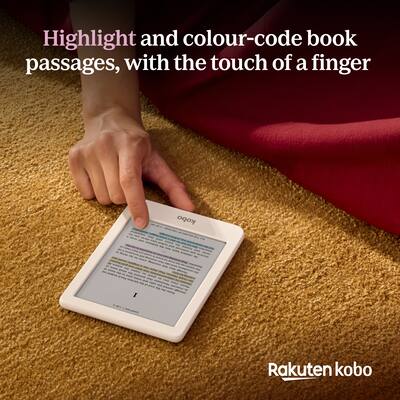 Kobo Clara Colour eReader (White) with and AC Bundle 2025 Clear Kobo Clara Colour eReader (White) with and AC Bundle 2025 Clear