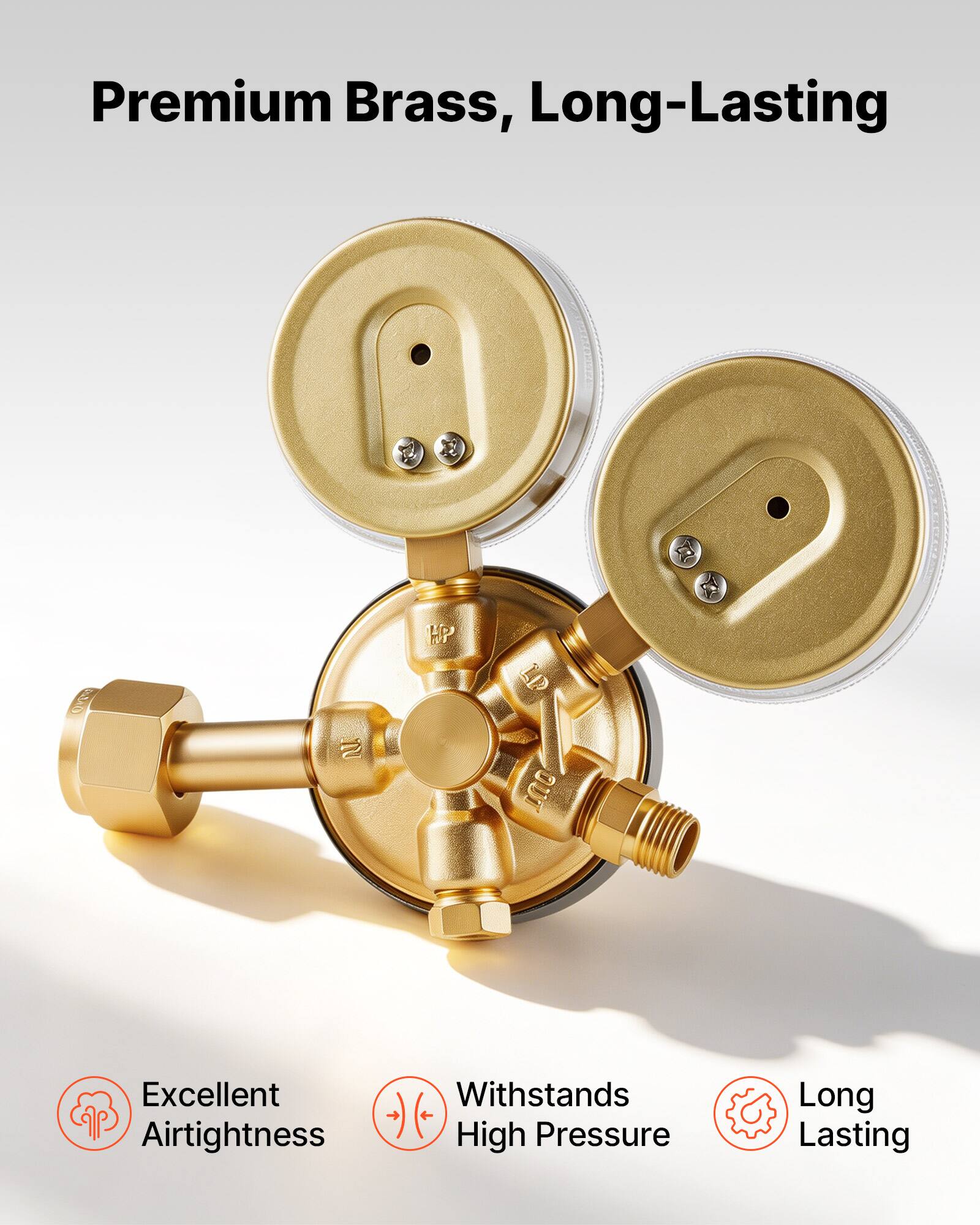 Premium Brass, Long-Lasting

Excellent Airtightness

Withstands High Pressure

Long Lasting