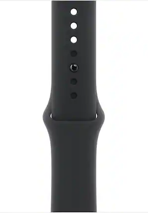 Front. Apple - Apple Watch Band FIT Apple 46MM S/M Black - (MXM23AM/A) - Black.