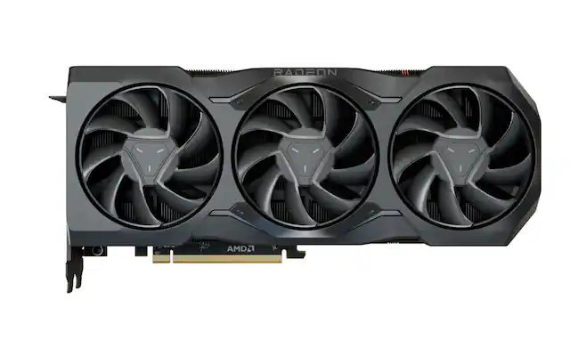 Front. XFX - Radeon RX 7900XTX 24GB GDDR6 PCI Express 4.0 Gaming Graphics Card - Black.