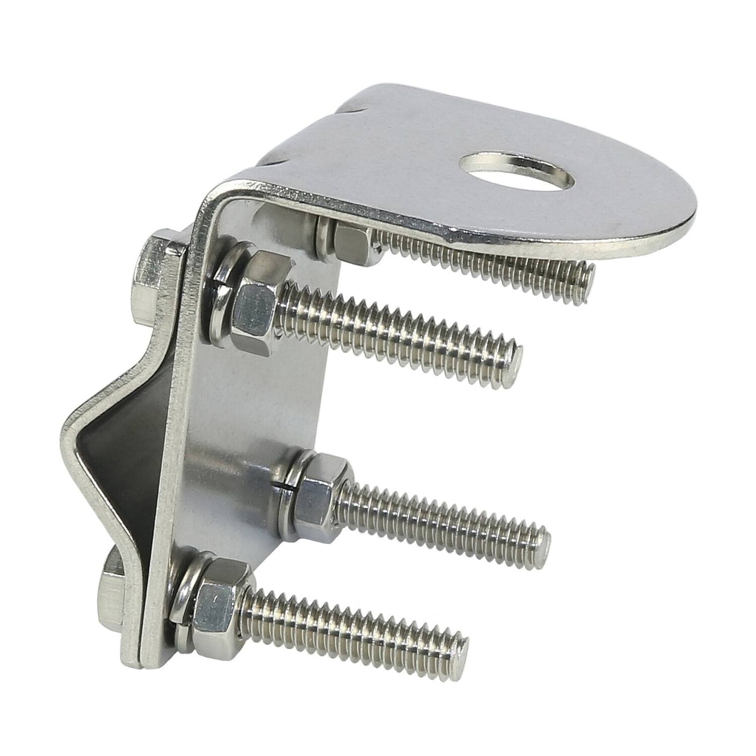 Tram - 274 Single-Groove Stainless Steel CB Antenna Mirror Mount - Silver