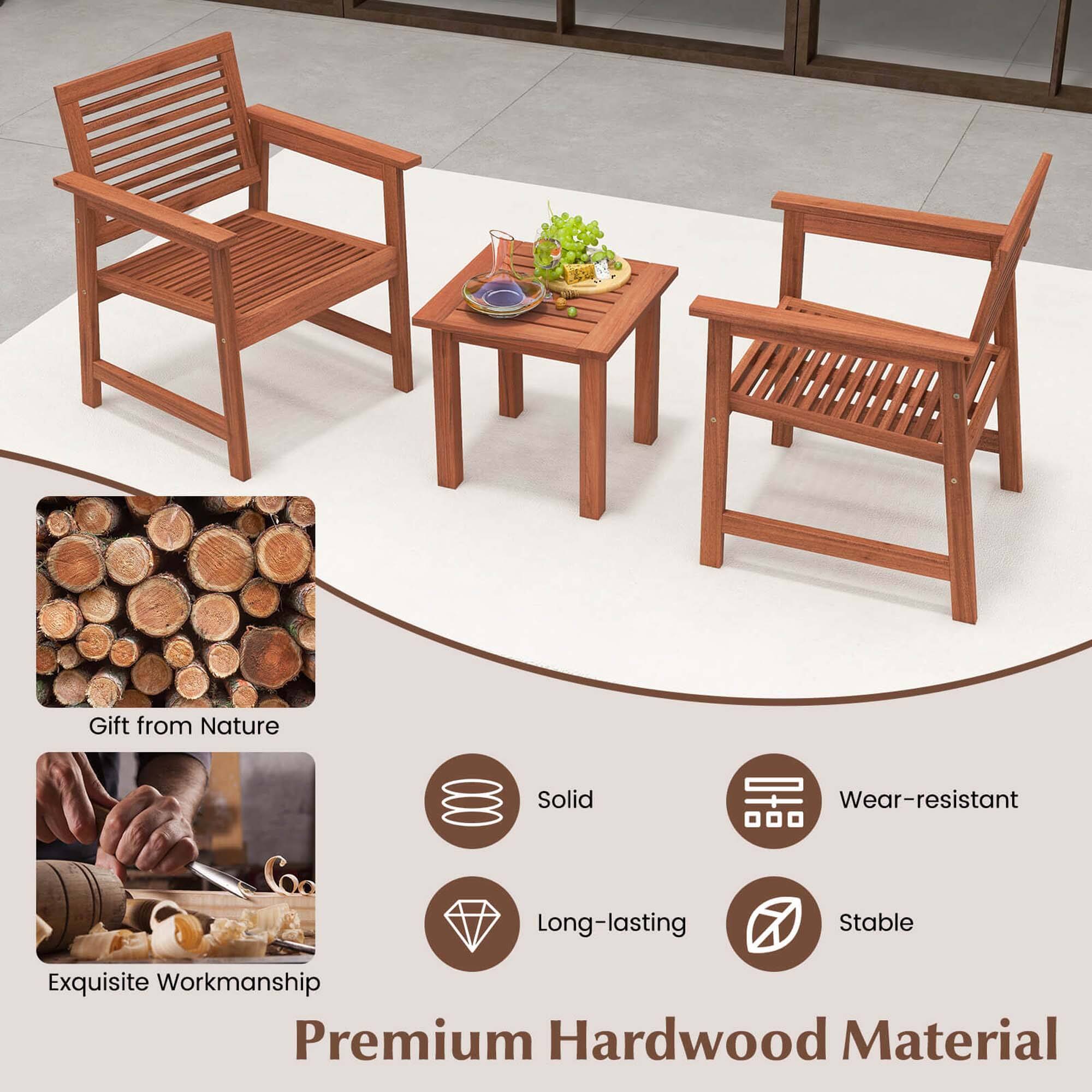 Gift from Nature Solid Wear-resistant Long-lasting Stable Exquisite Workmanship Premium Hardwood Material