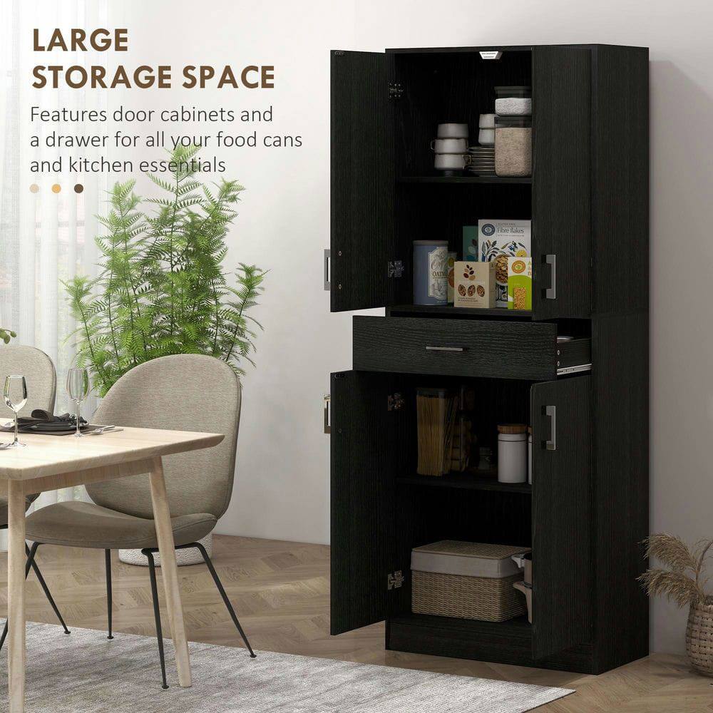 LARGE STORAGE SPACE  
Features door cabinets and a drawer for all your food cans and kitchen essentials