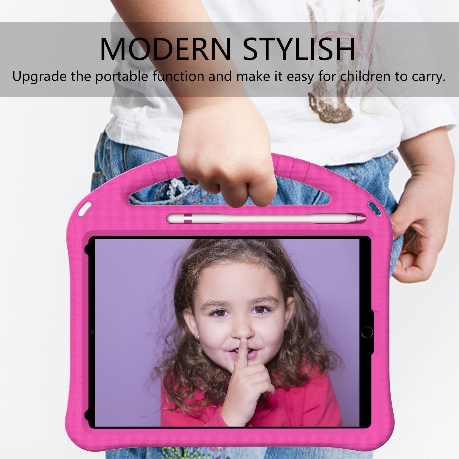 MODERN STYLISH  
Upgrade the portable function and make it easy for children to carry.