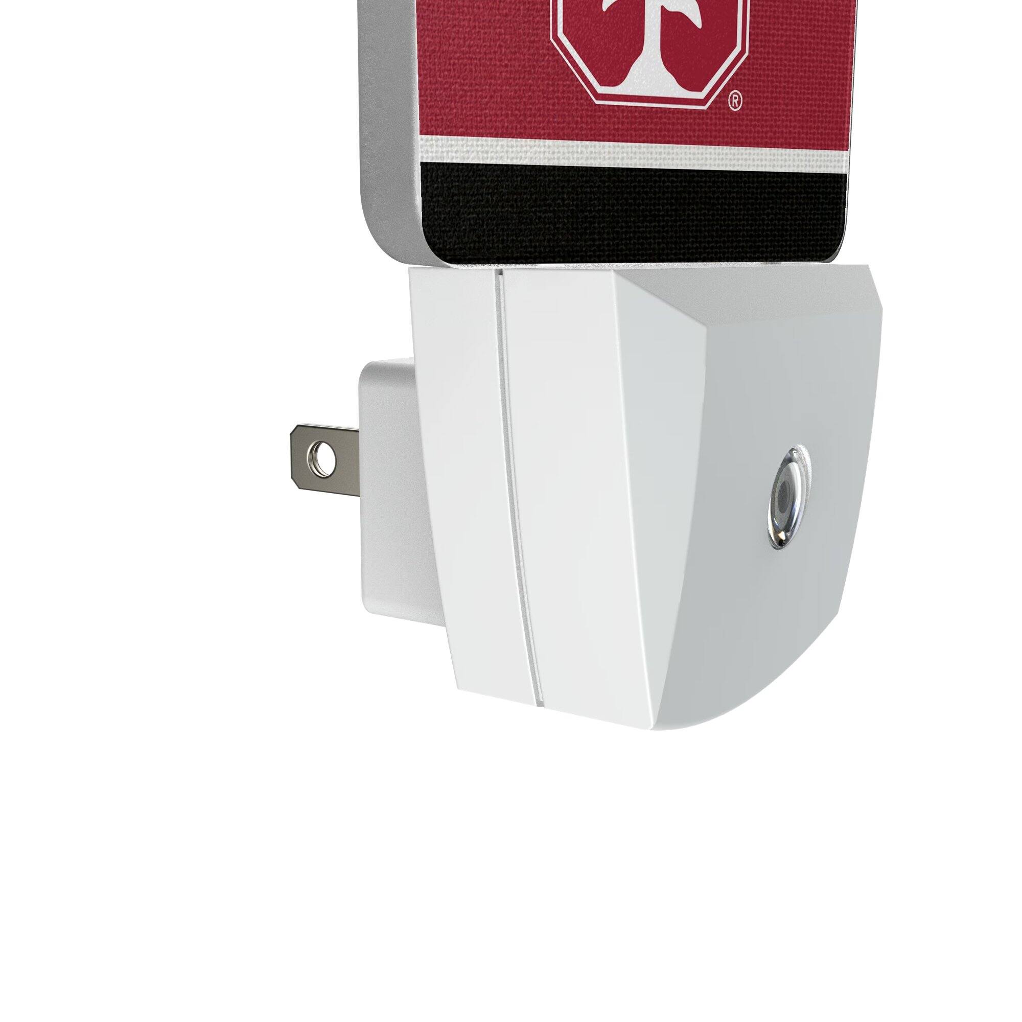 Alt View 2. Keyscaper - Stanford Cardinal Stripe Design Nightlight 2-Pack - Multicolor.