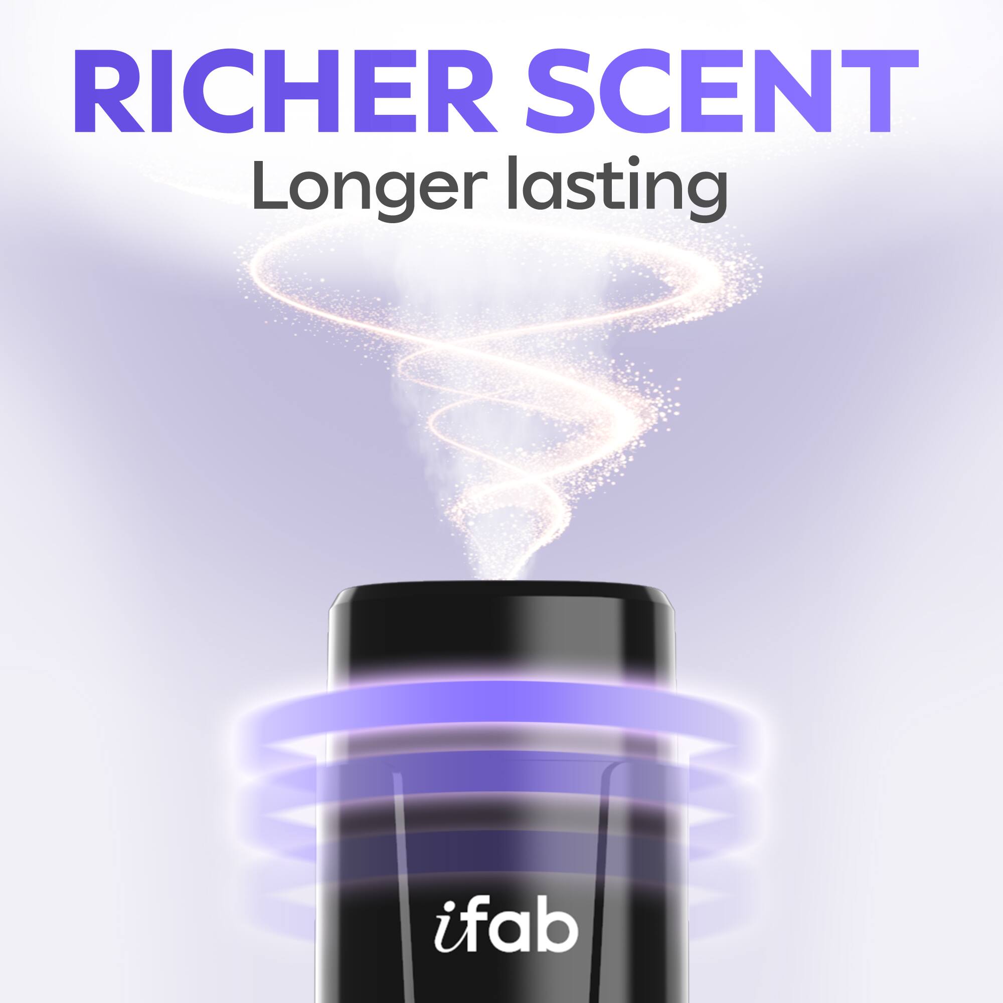 RICHER SCENT  
Longer lasting  
ifab