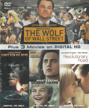 Front. The Wolf of Wall Street (Includes 3 Bonus Movie Downloads) - DVD.