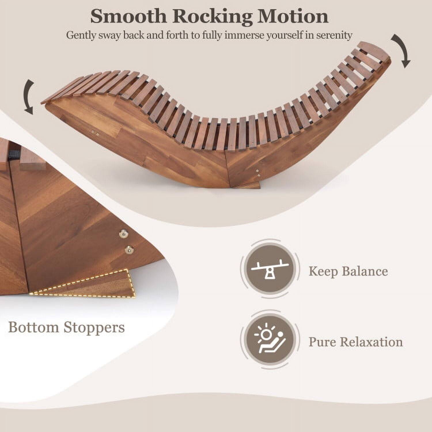Smooth Rocking Motion  
Gently sway back and forth to fully immerse yourself in serenity  

Bottom Stoppers  

Keep Balance  

Pure Relaxation