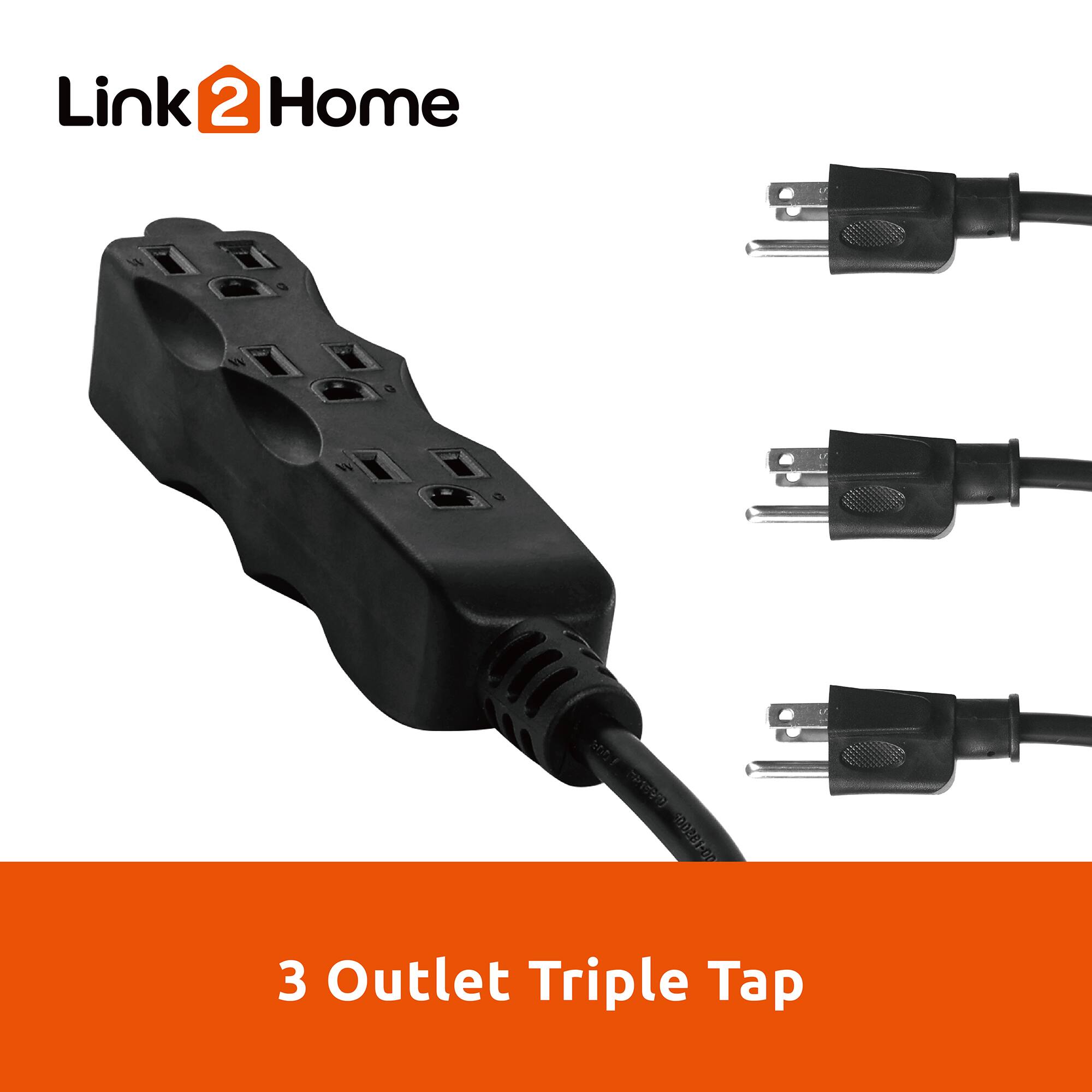 Link 2 Home  
3 Outlet Triple Tap