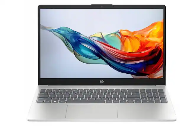 Front. HP - HP 15-fc0033ca Notebook (NON-TOUCH), Windows 11 Home 64-Bit.