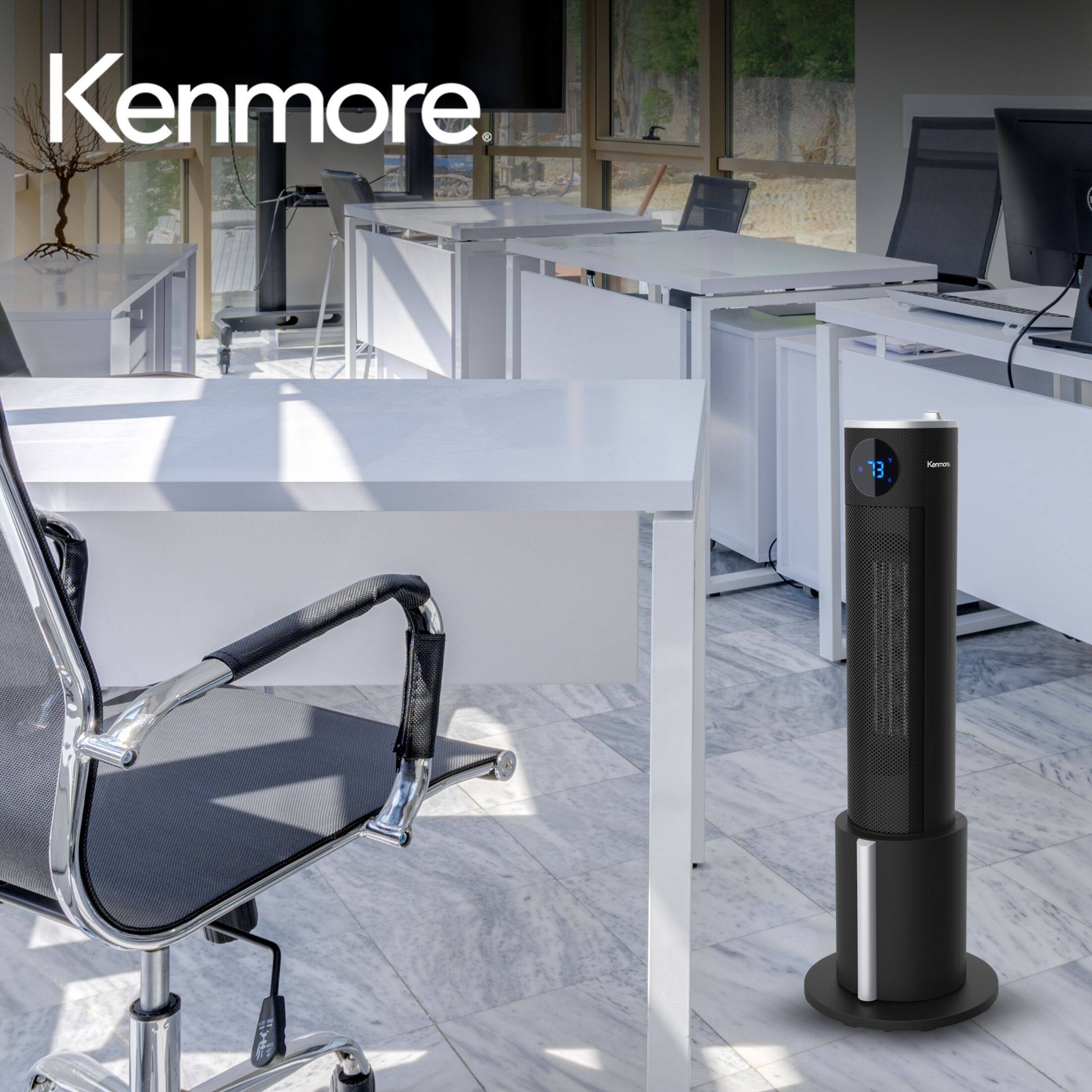 Alt View 4. Kenmore - 29" Tower Heater with Humidifier - Black.