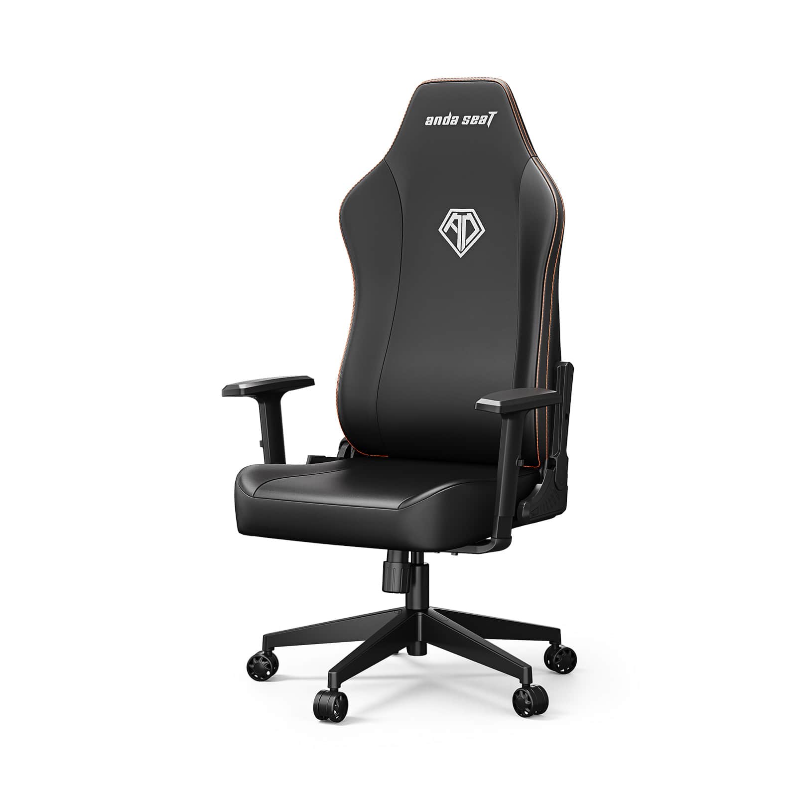 AndaSeat - MANA Gaming Chair - Ergonomic Gaming Chairs with Adjustable Armrest, Wide Computer Seat for Game & Work - Black Leather