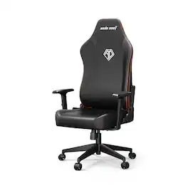 AndaSeat - MANA Gaming Chair - Ergonomic Gaming Chairs with Adjustable Armrest, Wide Computer Seat for Game & Work - Black Leather