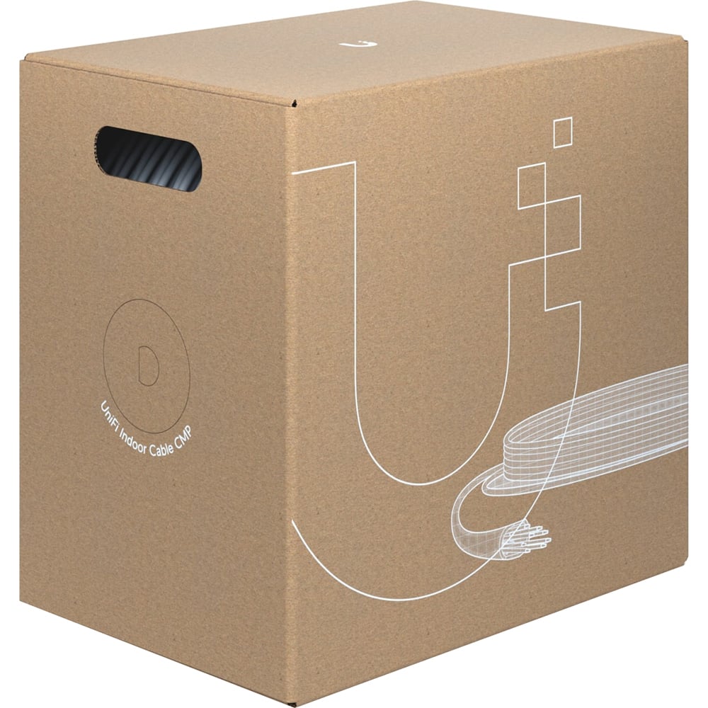 Photos - Cable (video, audio, USB) Ubiquiti  Indoor Cable Cat6 CMP U-Cable-C6-CMP - White 