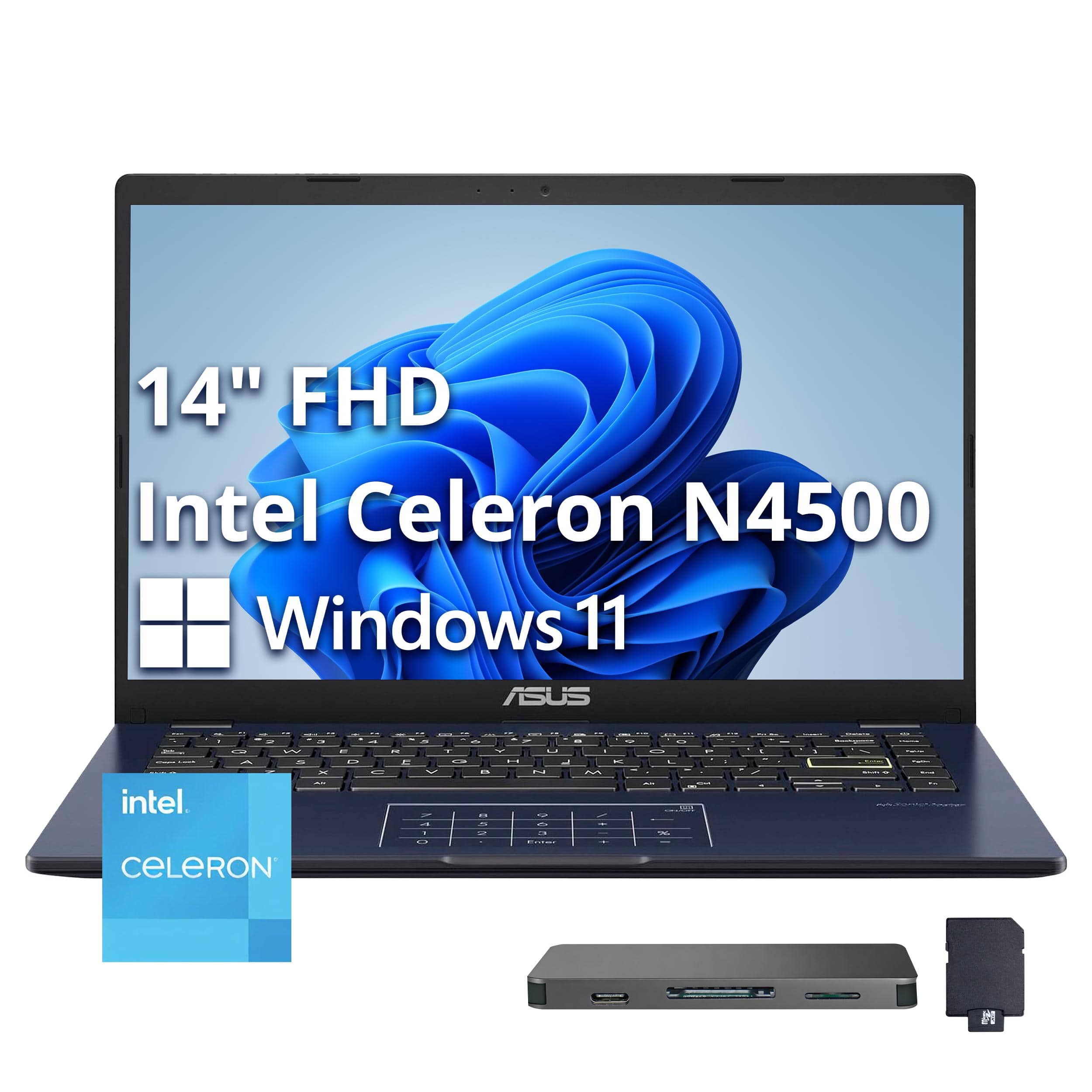 Photos - Software Asus  Vivobook Go 14 14" FHD Laptop - Intel Celeron N4500 - 4GB Memory - 128GB eMMC - Star Black E410KA-CL4128 