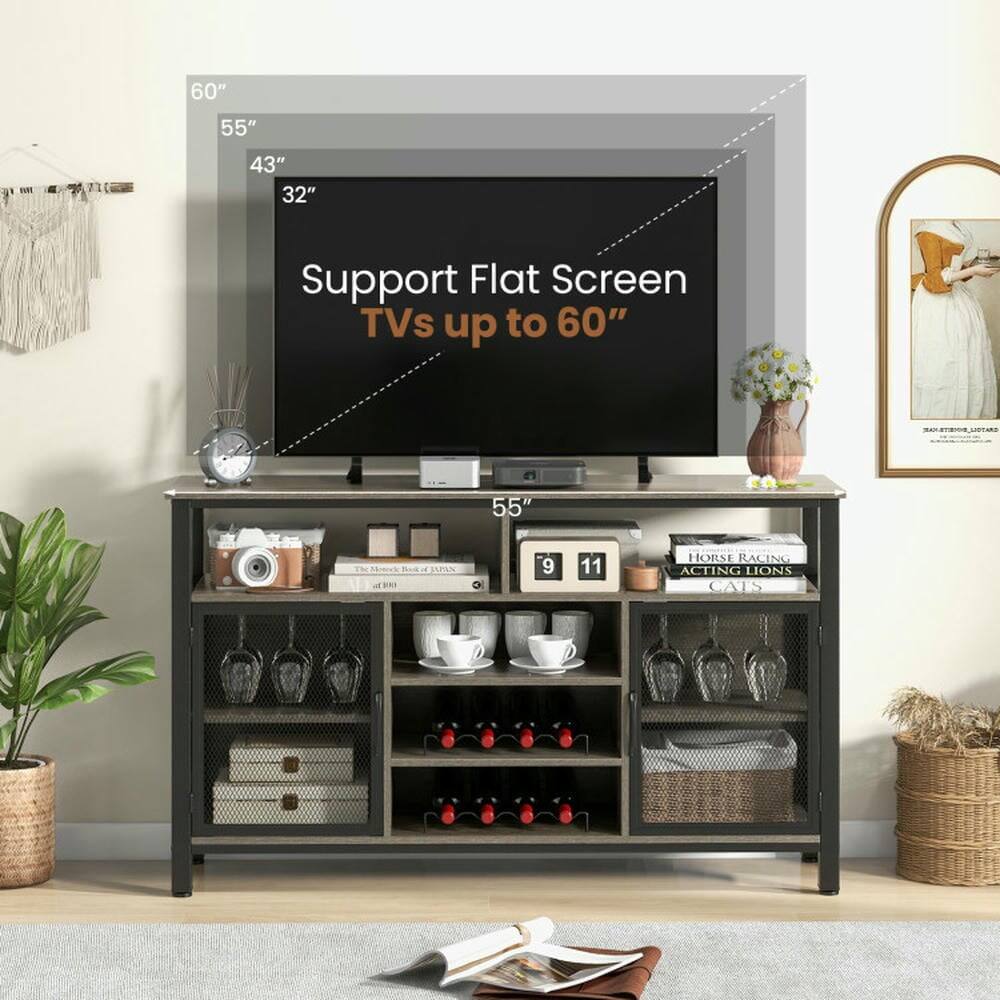 60" 55" 43" 32" Support Flat Screen TVs up to 60"  
JAPAN 9 11 HORSE RACING ACTING LIONS CATS