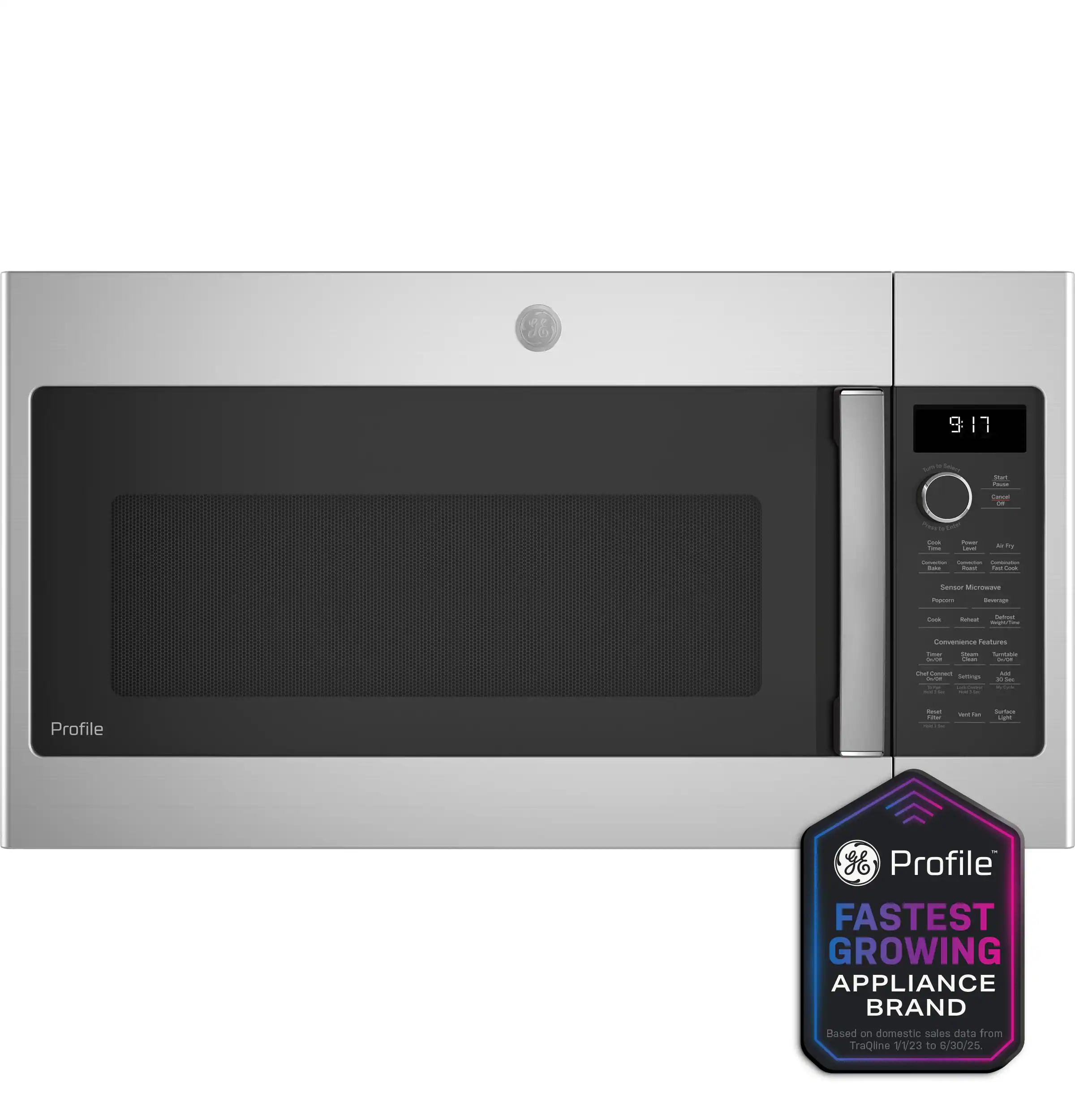 9:17
10
the Pazer
Calories or
Cook Time
Your Read
Mirby
- - Continuation Edie flourt And Cook
Sensor Microwave
Popass
Swerviage
Carb
Scheal Delicul PARK
Convenience Features Time: Gman Turniable - Cream BAN
Out Carmonity - Settings
Add 34 3
Profile
Read Lesta
Yest the
Survery upa
% Profile
FASTEST GROWING APPLIANCE BRAND Based on domestic sales data from TraQline 11/23 to 6/30/25.
