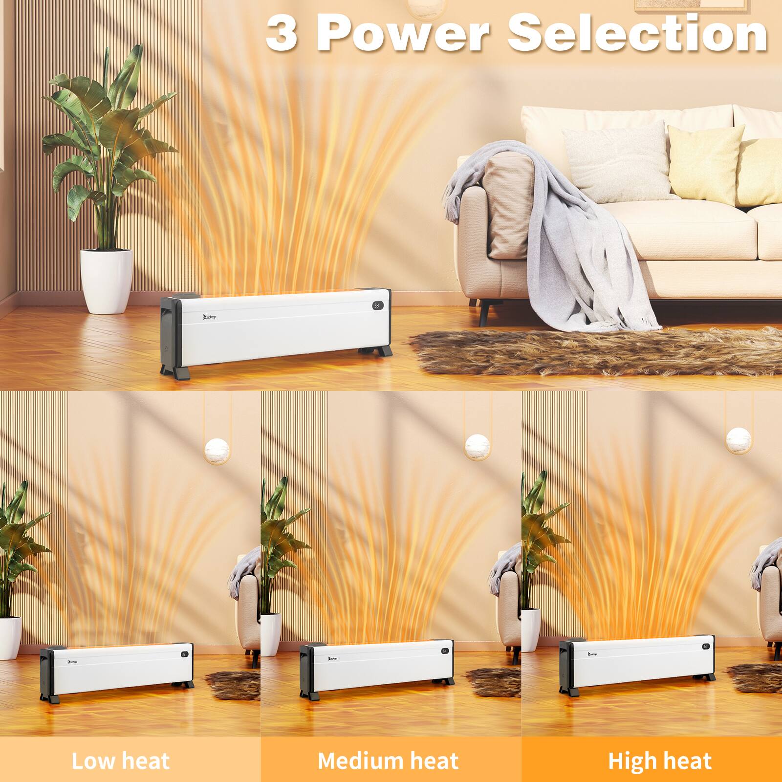 Winado 32'' Electric Baseboard Heater - Thumbnail 2