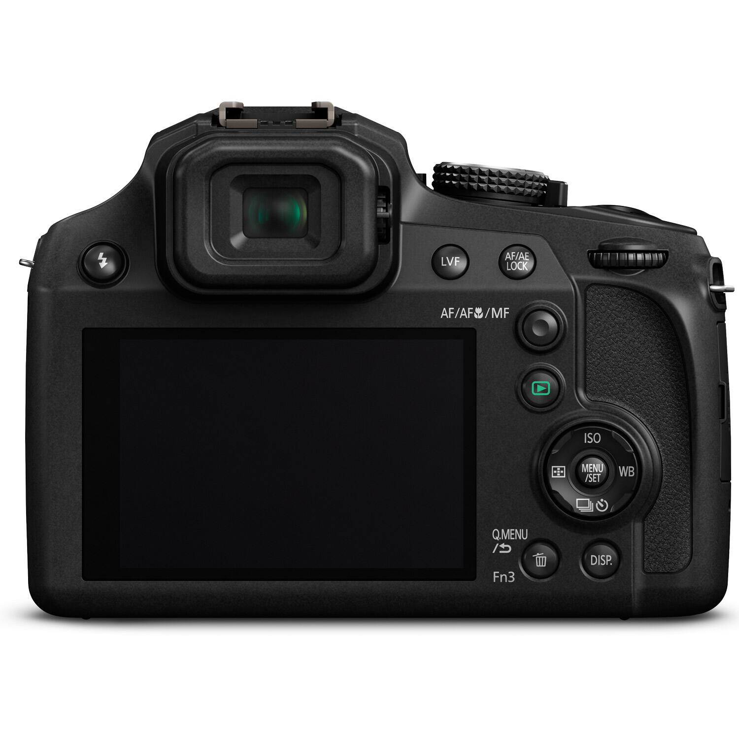 LVF  
AF/AE LOCK  
AF/AF&/MF  
ISO  
MENU / SET  
WB  
Q.MENU  
Fn3  
DISP