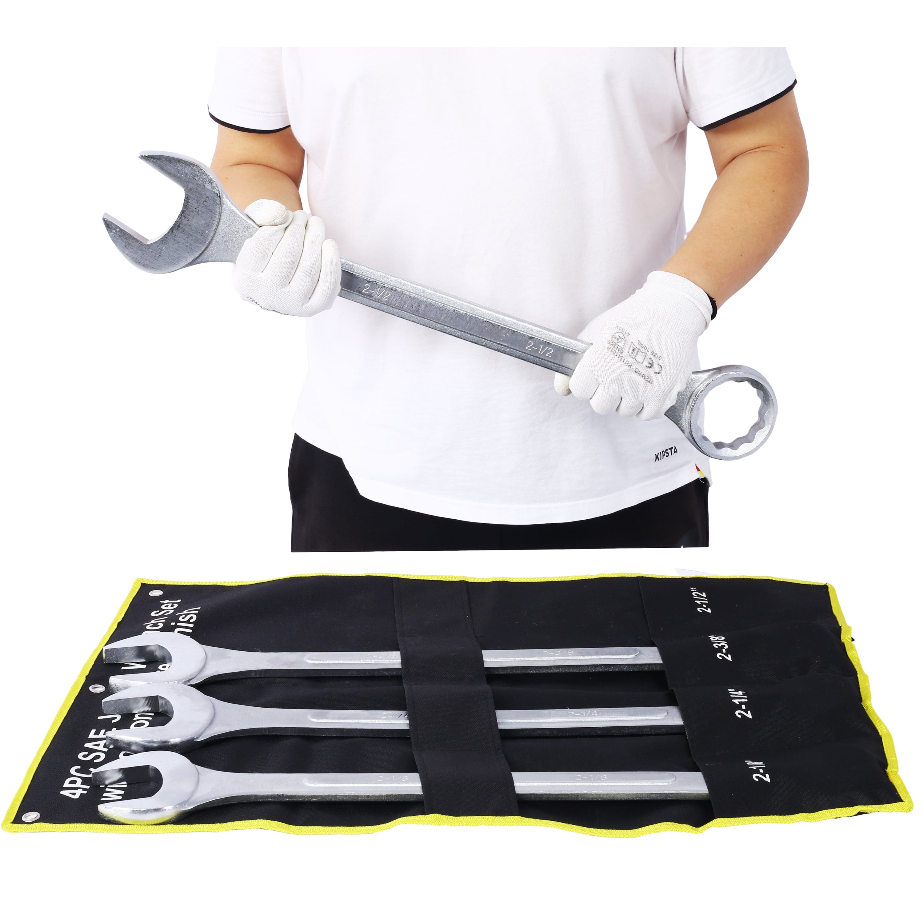 Boyel Living - 4 Piece SAE Combination Carbon Steel Wrench Set 3 8 to 3 4 Inches with Storage Bag - Chrome price history on PriceWatchPro