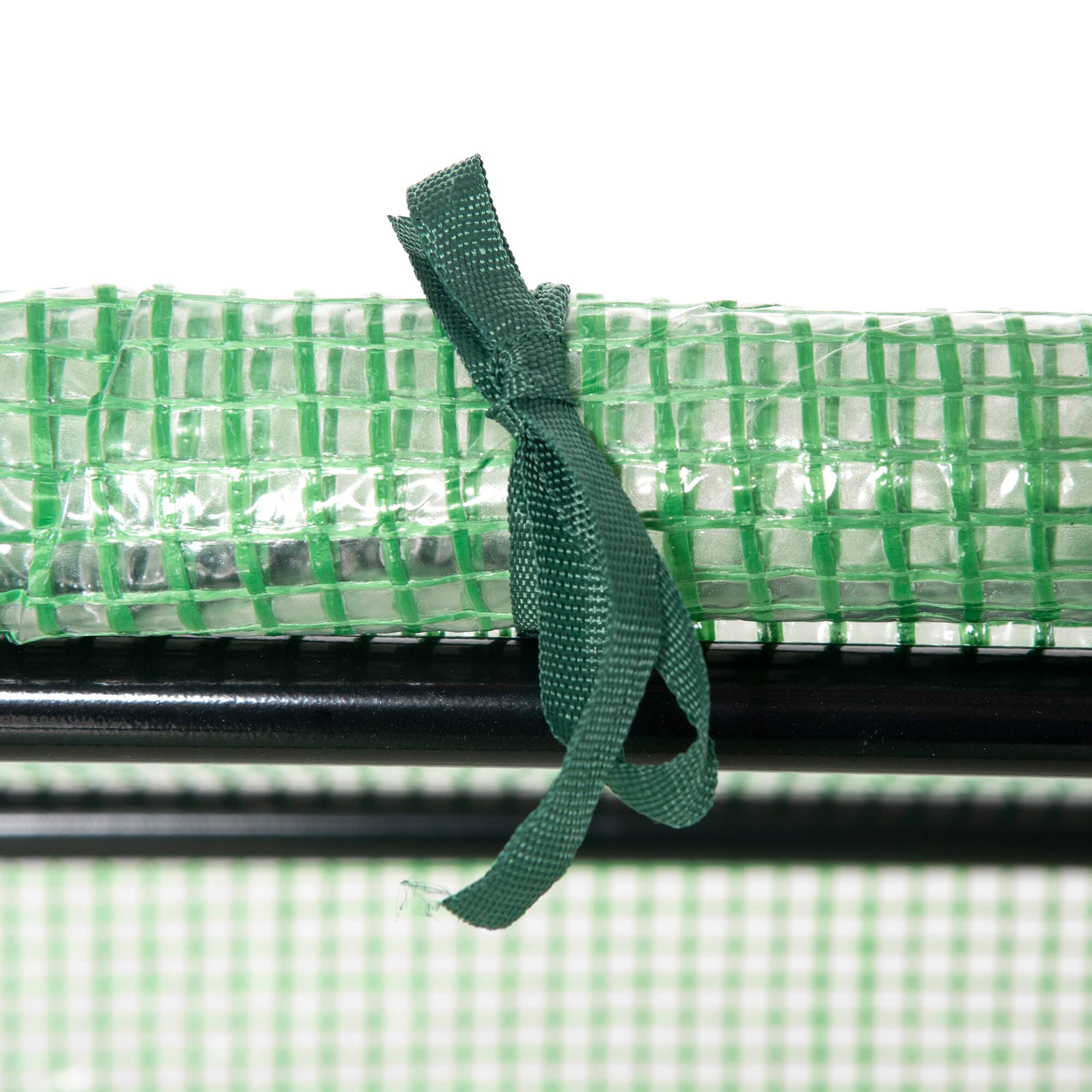 Alt View 7. Outsunny - 4' x 2' x 2' Portable Mini Greenhouse, Small Green House with PE Cover, Roll-up Zippered Windows for Indoor.