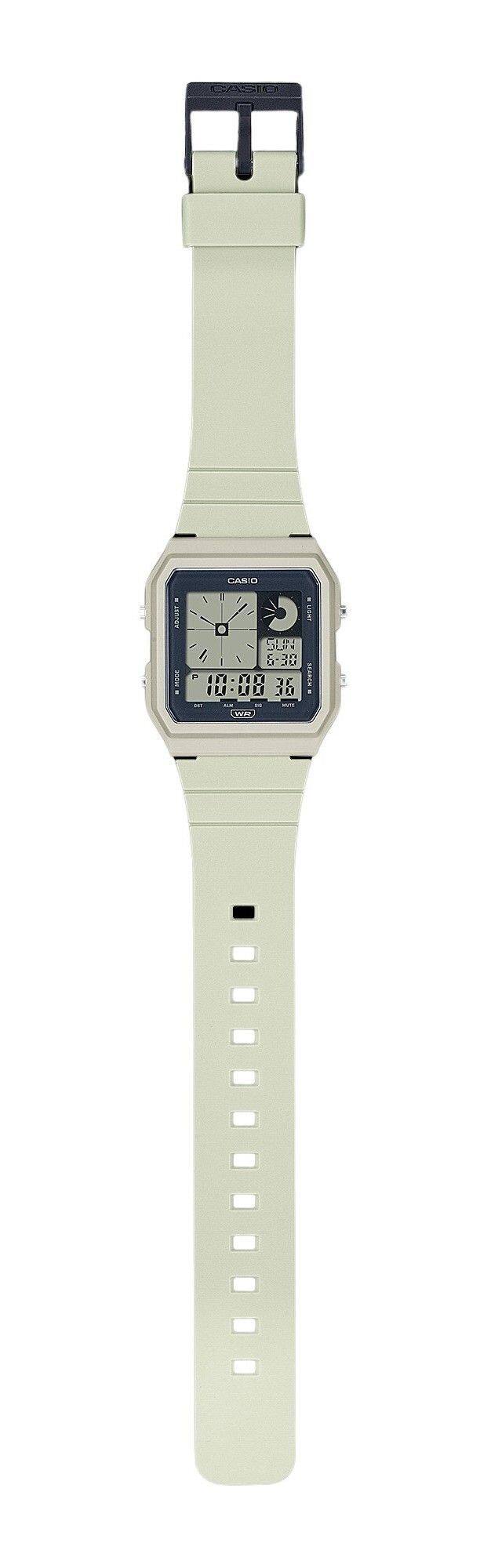CASIO  
W-20  
10:00  
WED  
8:38  
SUN  
ALARM  
LIGHT  
WATER 50M
