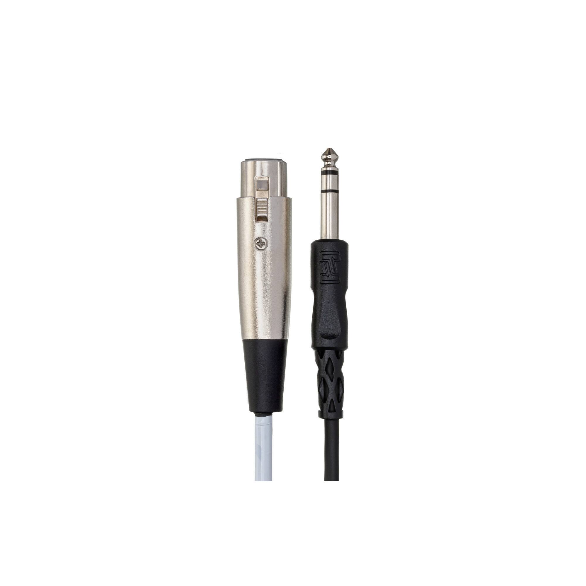 Left. HOSA - Hosa Balanced Interconnect XLR3F to 1/4 in TRS Cable (20-Ft).