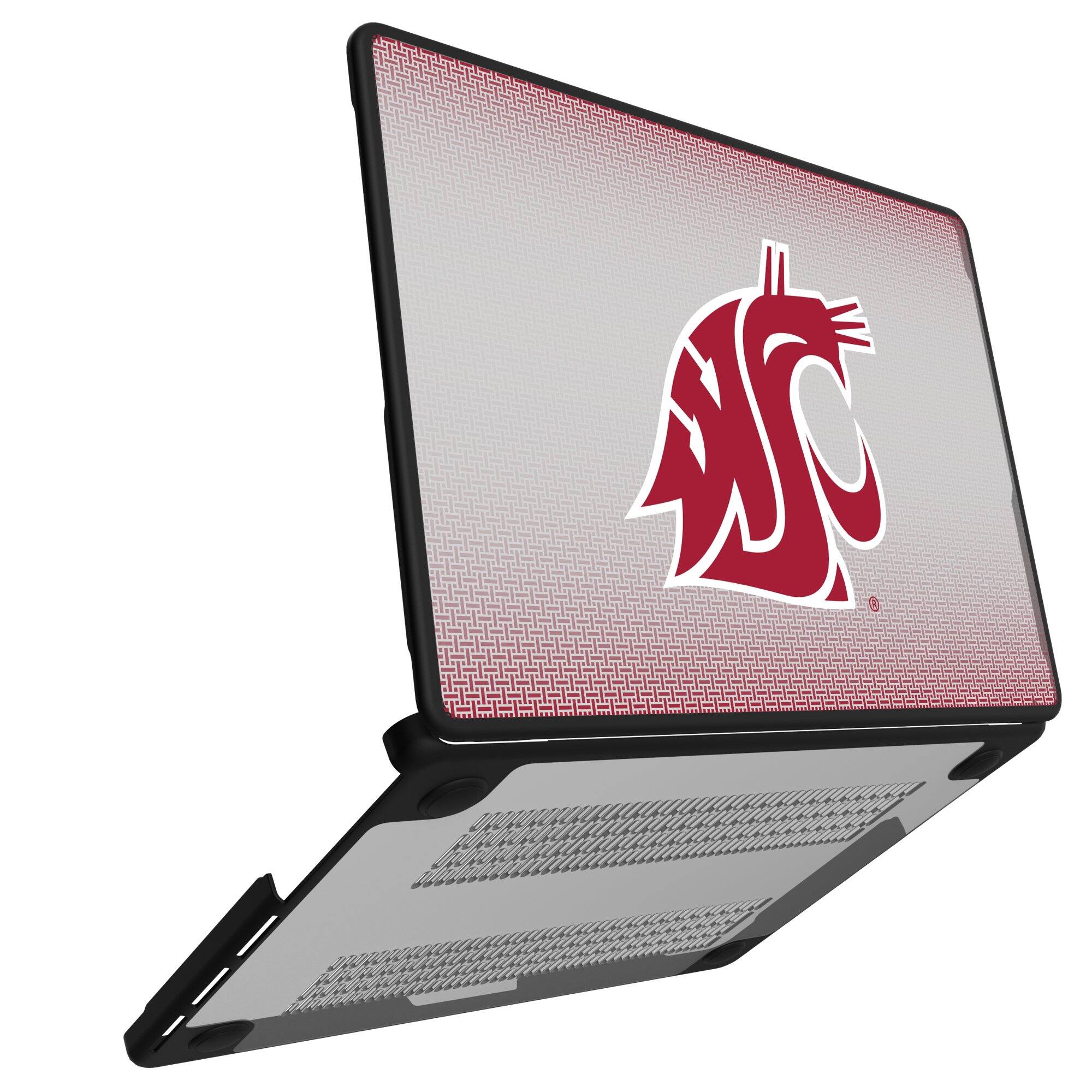 Alt View 1. Keyscaper - Washington State Cougars Linen MacBook Case - Air 13 in - Multicolor.