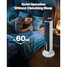 Loheer - Tower Fan Quiet Floor Fan 70 Degree Oscillating Bladeless Fan with Remote 9 Speeds for Bedroom Home Office