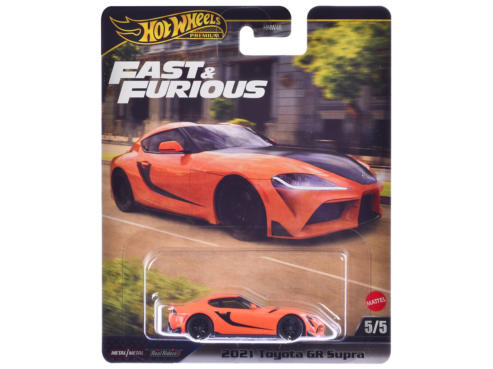 Hot Wheels Premium HNW46 Fast & Furious - Metal Metal/Metal Metal 5 Riders Mattel 5/5 2021 Toyota GR Supra